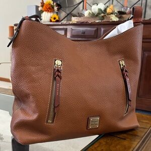 Dooney & Bourke Tan Leather Hobo Bag